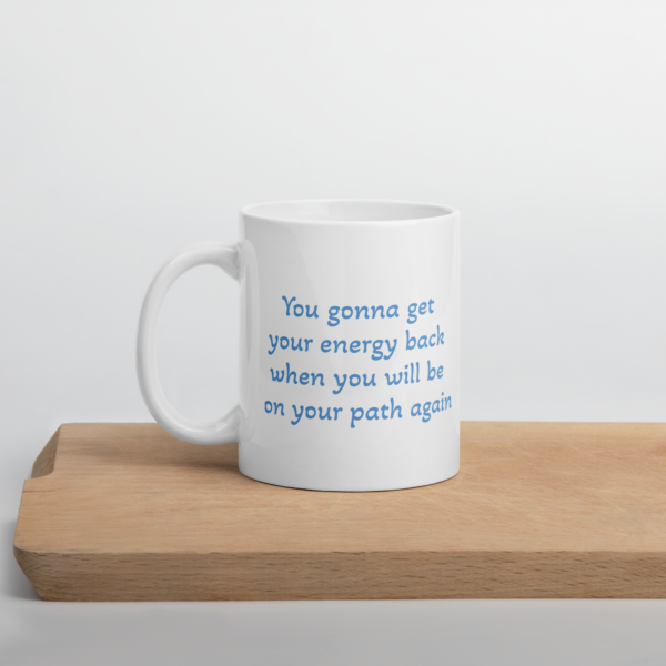 white glossy mug