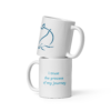 white glossy mug