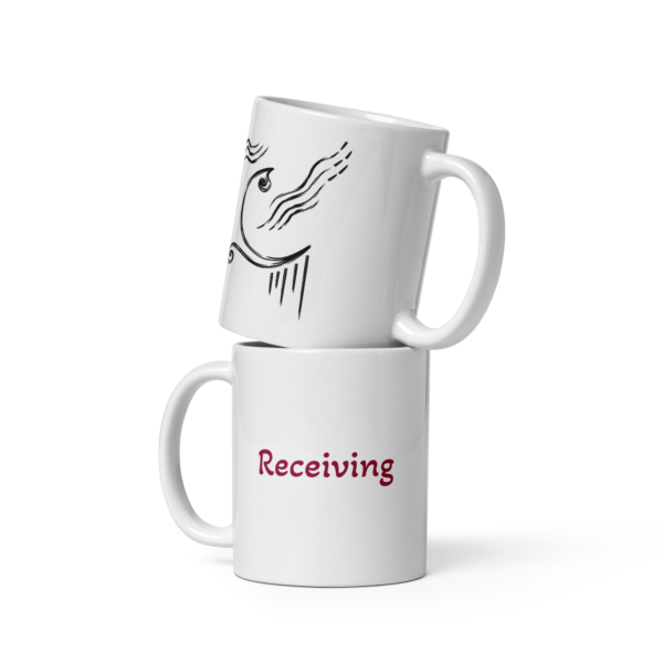 white glossy mug