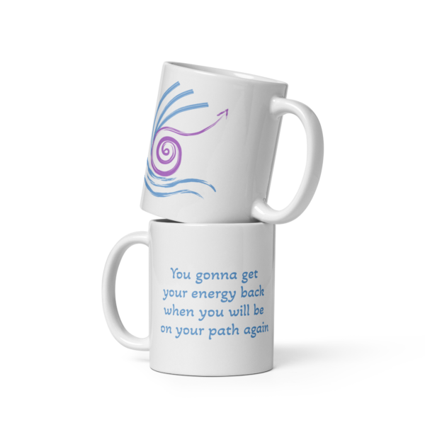 white glossy mug