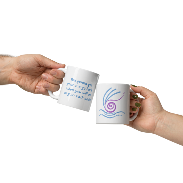 white glossy mug