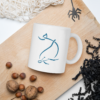 white glossy mug
