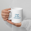 white glossy mug