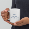 white glossy mug