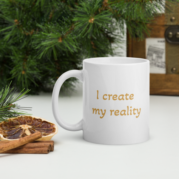 white glossy mug