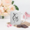 white glossy mug