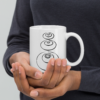 white glossy mug