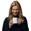 white glossy mug