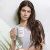 white glossy mug