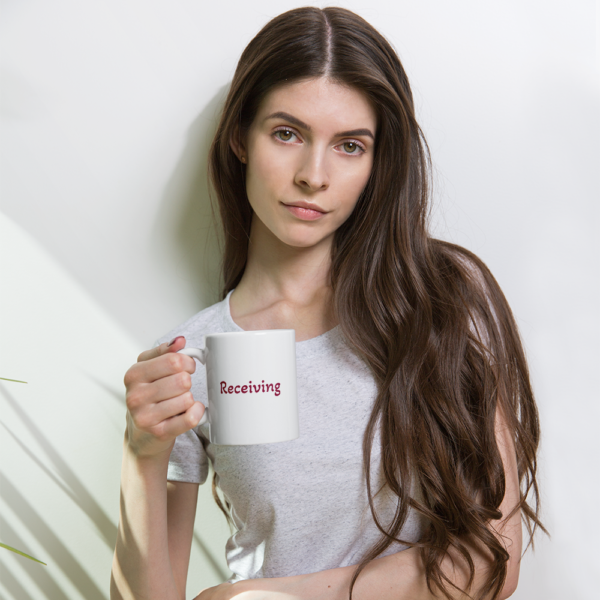 white glossy mug