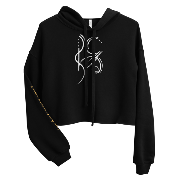 crop hoodie i am free to express myself