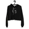 crop hoodie i am free to express myself