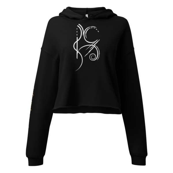 crop hoodie i am free to express myself