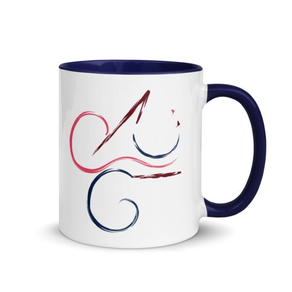 mug with color inside