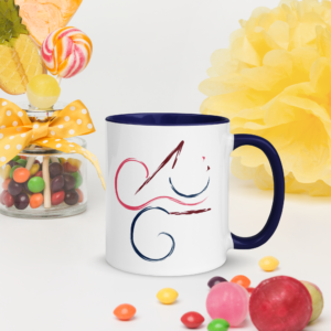 mug with color inside