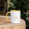 mug with color inside