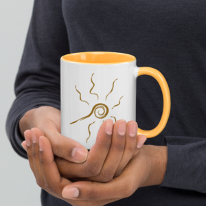 mug with color inside