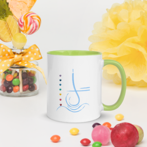 mug with color inside