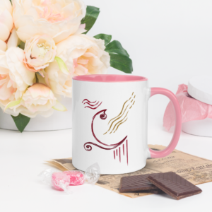 HOME mug with color inside