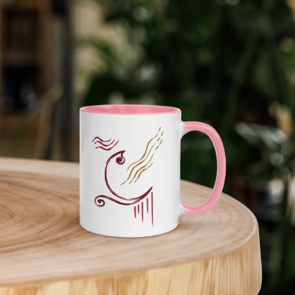 mug with color inside