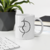 white glossy mug