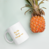 white glossy mug