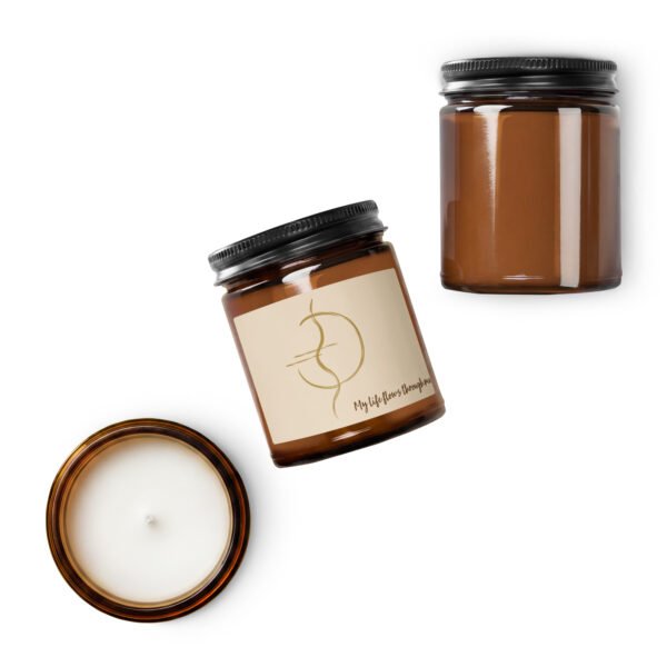 amber jar soy candle