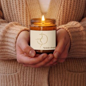 amber jar soy candle