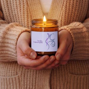 amber jar soy candle