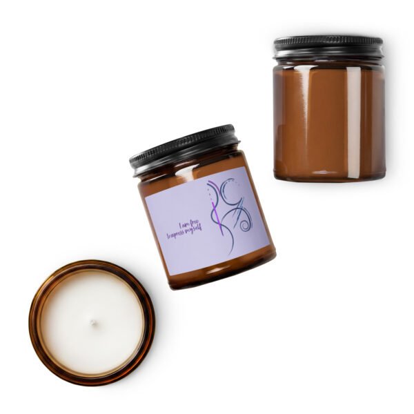 amber jar soy candle