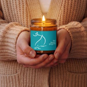 amber jar soy candle