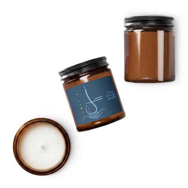 amber jar soy candle
