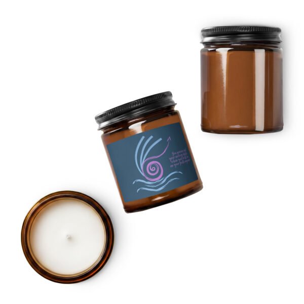 amber jar soy candle