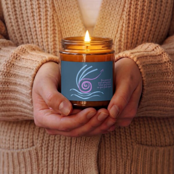amber jar soy candle