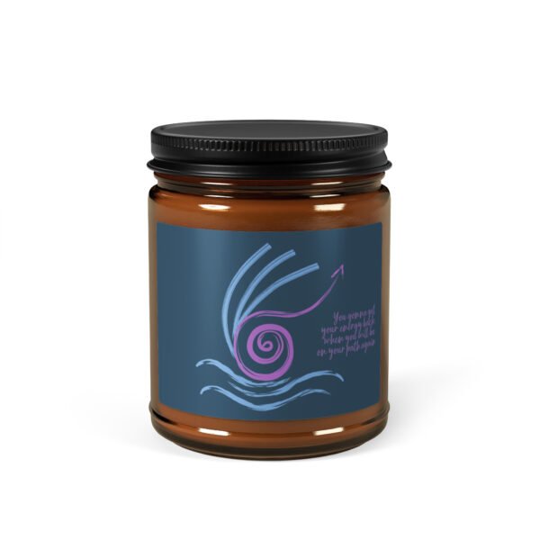 amber jar soy candle