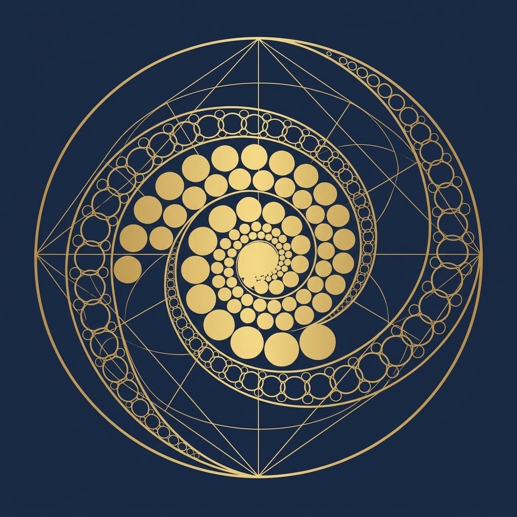 Bespoke Cosmicchaos Corporate Geometric Sign Gold